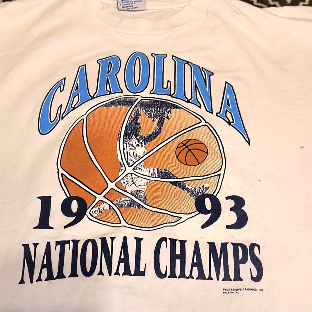 🏀 Carolina national champion 1993 single stitch shirt